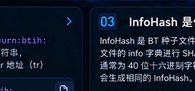 磁力链接InfoHash说明