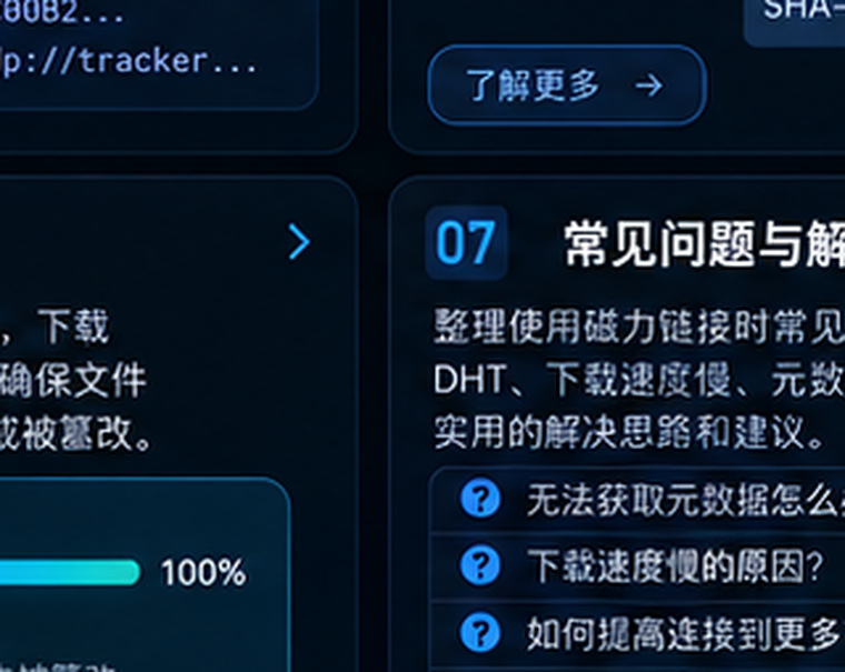 磁力链接常见故障排查